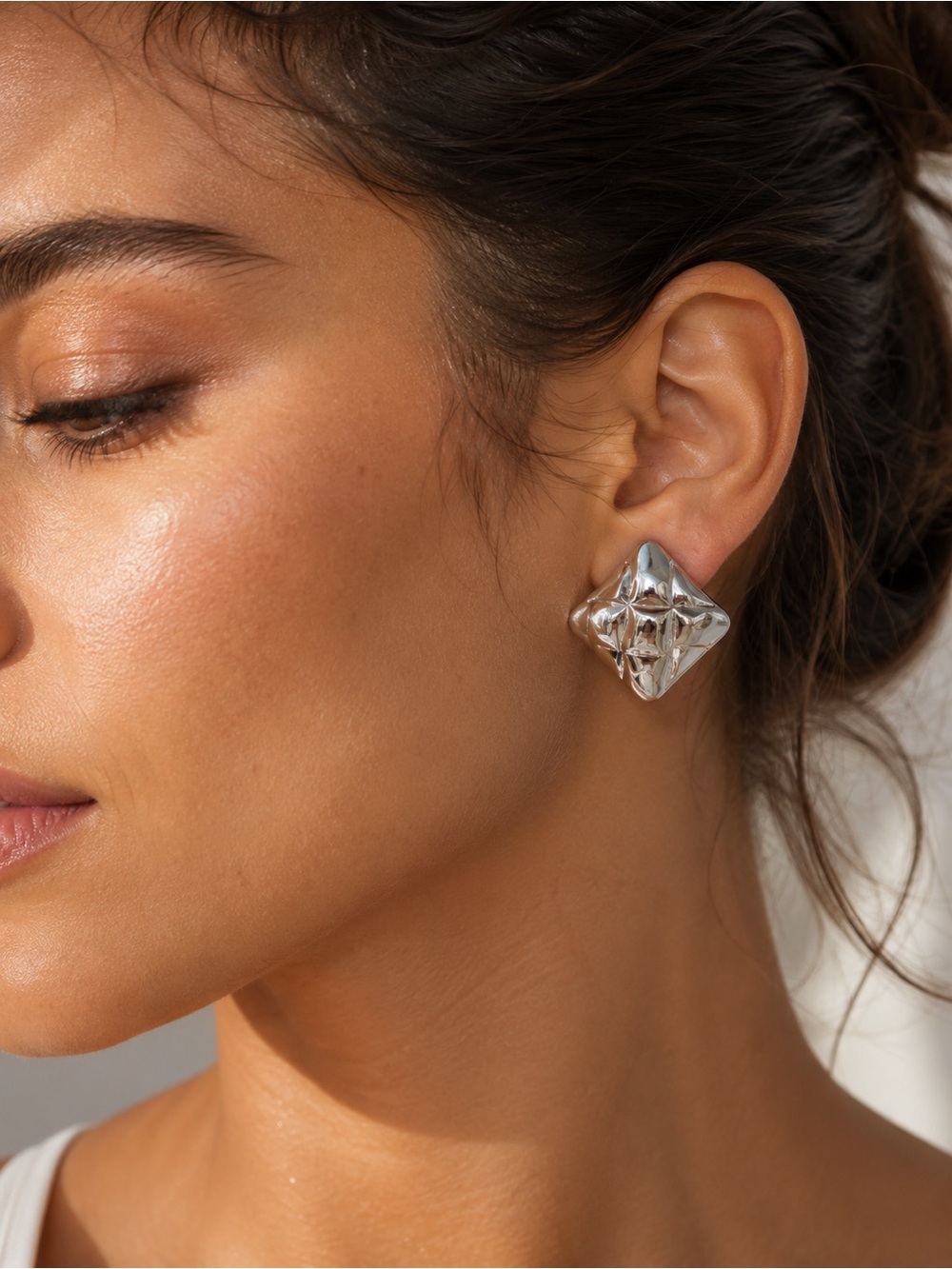 Heaven Mayhem Silver Stud Earrings